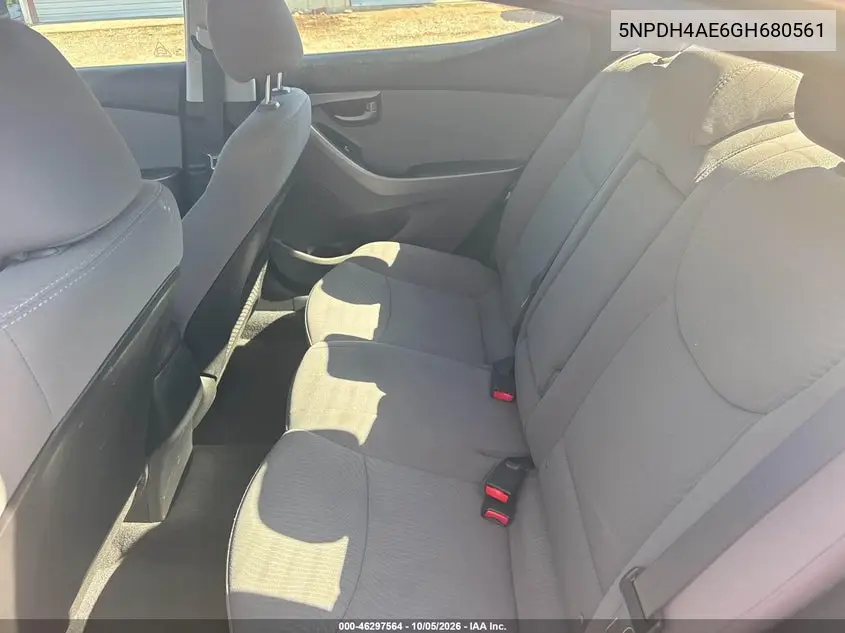 2016 HYUNDAI ELANTRA VIN 5NPDH4AE6GH680561 — фото 8