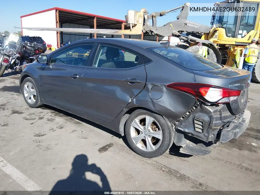 2016 HYUNDAI ELANTRA VIN KMHDH4AE2GU632489 — фото 3