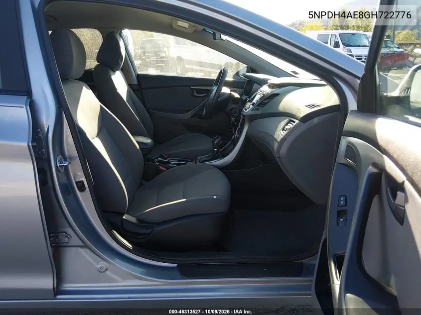 2016 HYUNDAI ELANTRA VIN 5NPDH4AE8GH722776 — фото 5