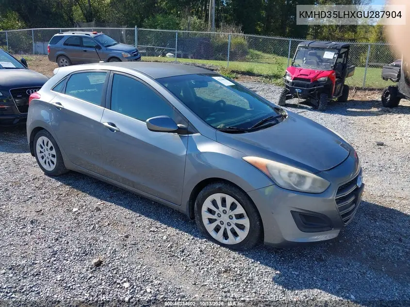 HYUNDAI ELANTRA 2016, VIN KMHD35LHXGU287904