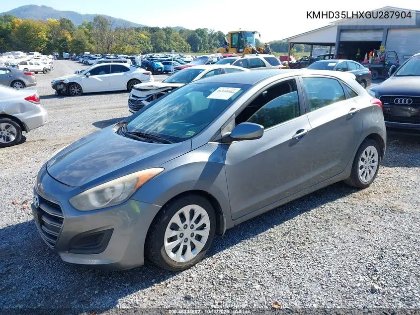 2016 HYUNDAI ELANTRA VIN KMHD35LHXGU287904 — фото 2