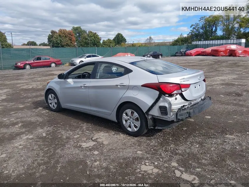 2016 HYUNDAI ELANTRA VIN KMHDH4AE2GU544140 — фото 3