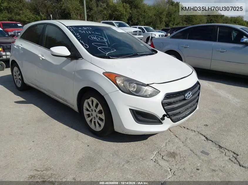 HYUNDAI ELANTRA 2016, VIN KMHD35LH7GU307025