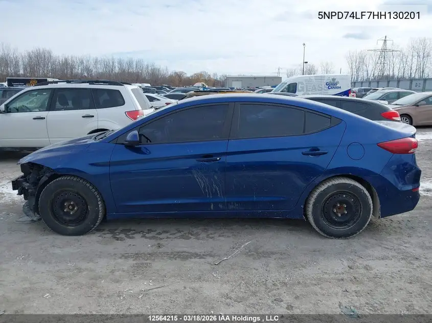 2017 HYUNDAI ELANTRA VIN 5NPD74LF7HH130201 — фото 14