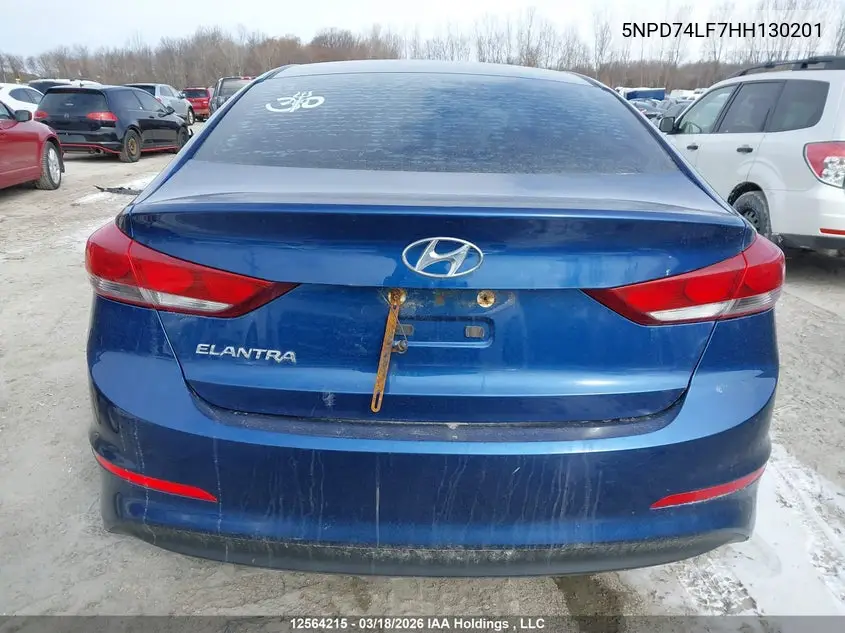 2017 HYUNDAI ELANTRA VIN 5NPD74LF7HH130201 — фото 16