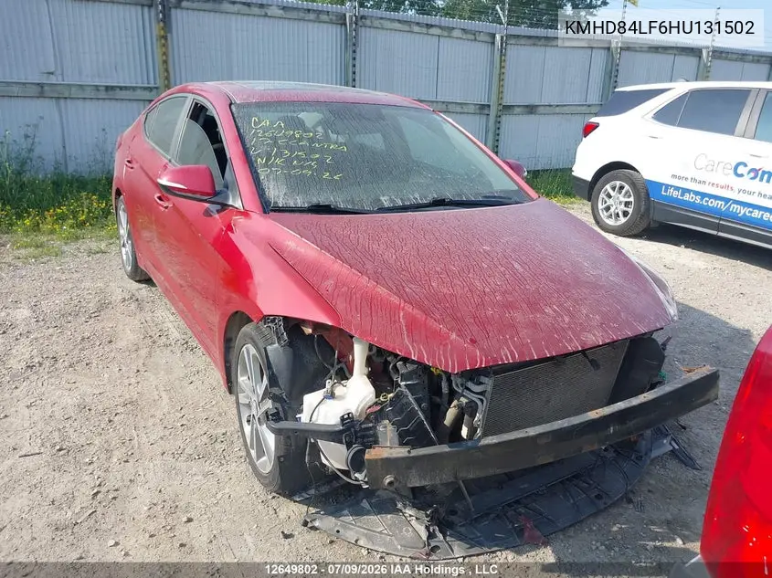2017 HYUNDAI ELANTRA VIN KMHD84LF6HU131502 — фото 13