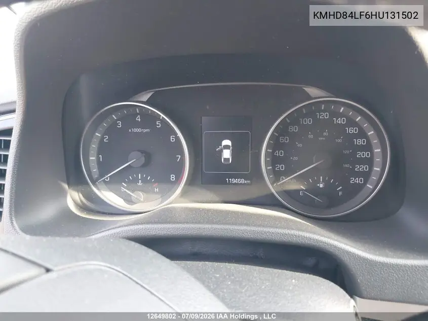 2017 HYUNDAI ELANTRA VIN KMHD84LF6HU131502 — фото 7