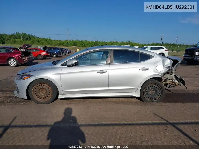 2017 HYUNDAI ELANTRA VIN KMHD04LB5HU292301 — фото 13