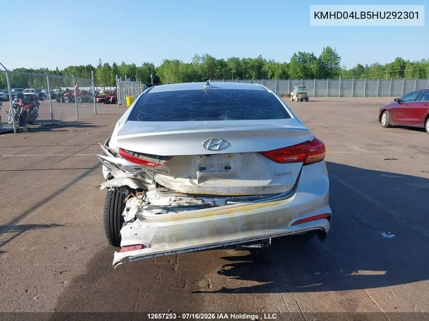 2017 HYUNDAI ELANTRA VIN KMHD04LB5HU292301 — фото 15