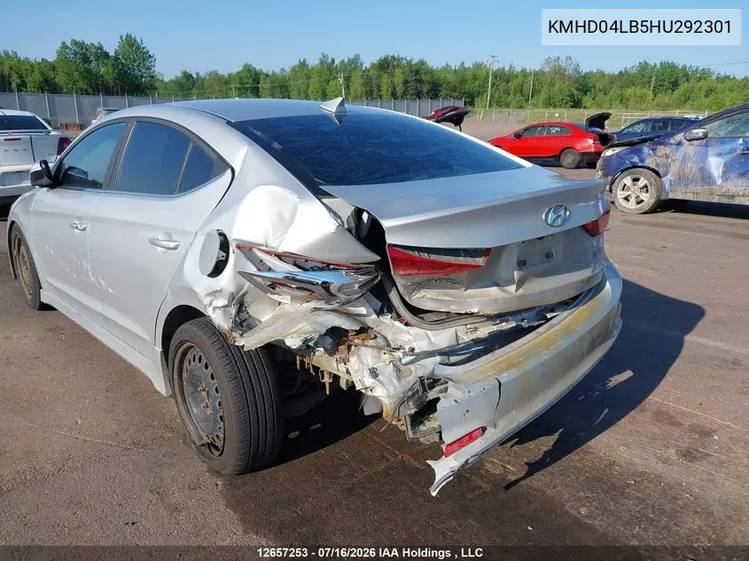2017 HYUNDAI ELANTRA VIN KMHD04LB5HU292301 — фото 6