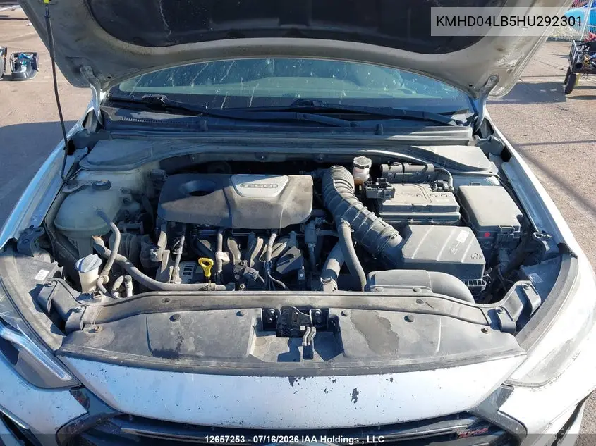 2017 HYUNDAI ELANTRA VIN KMHD04LB5HU292301 — фото 9