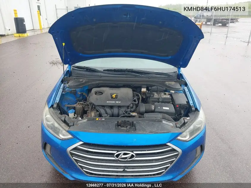 2017 HYUNDAI ELANTRA VIN KMHD84LF6HU174513 — фото 10