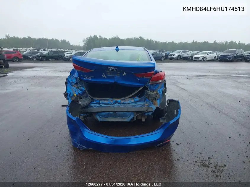 2017 HYUNDAI ELANTRA VIN KMHD84LF6HU174513 — фото 12