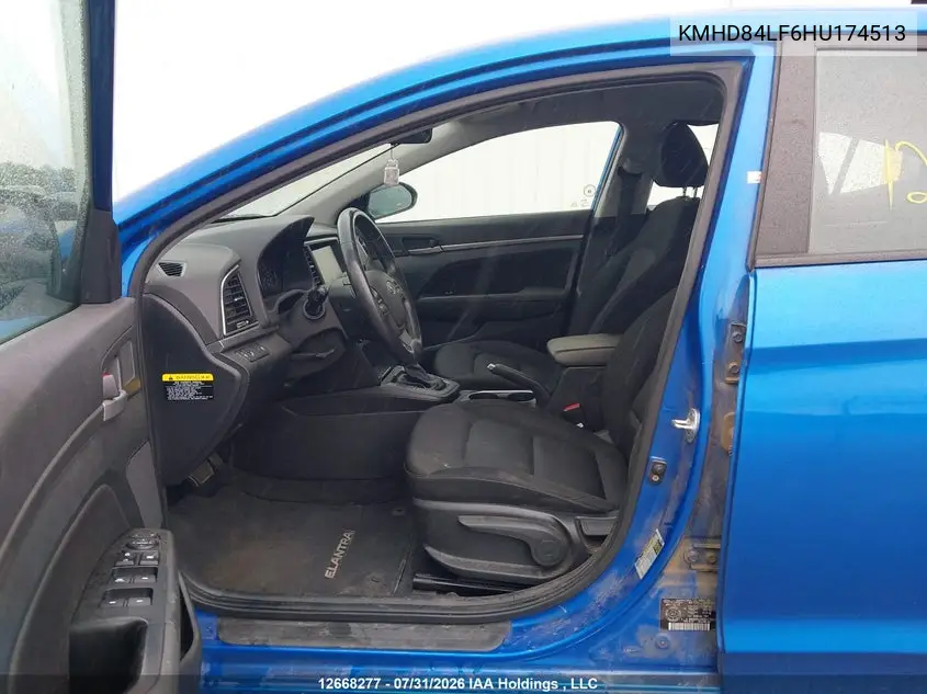 2017 HYUNDAI ELANTRA VIN KMHD84LF6HU174513 — фото 21