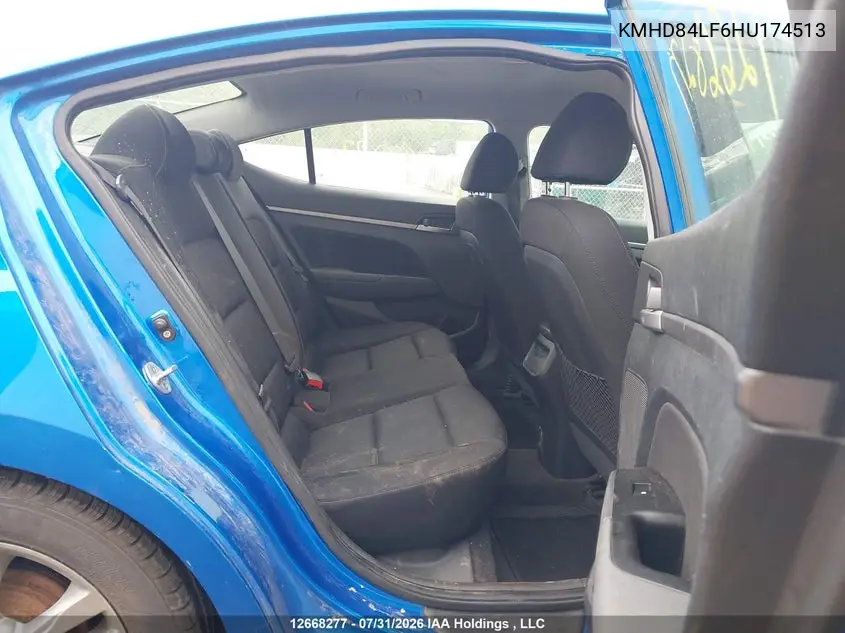 2017 HYUNDAI ELANTRA VIN KMHD84LF6HU174513 — фото 8