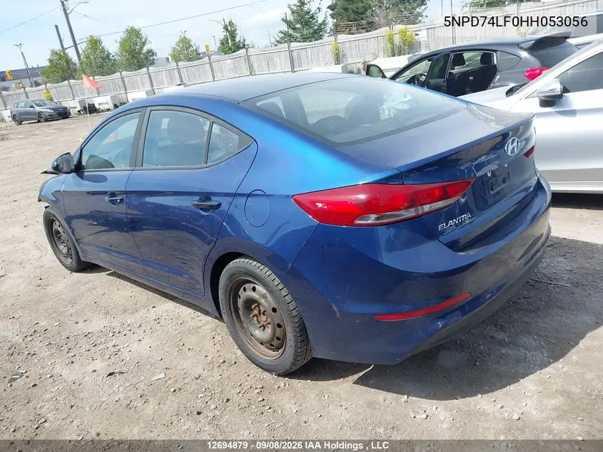 2017 HYUNDAI ELANTRA VIN 5NPD74LF0HH053056 — фото 3