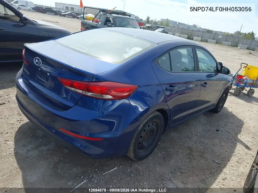 2017 HYUNDAI ELANTRA VIN 5NPD74LF0HH053056 — фото 4