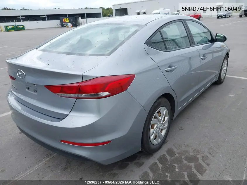 2017 HYUNDAI ELANTRA VIN 5NPD74LF6HH106049 — фото 14