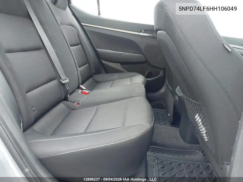 2017 HYUNDAI ELANTRA VIN 5NPD74LF6HH106049 — фото 8