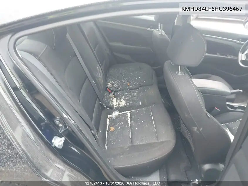 2017 HYUNDAI ELANTRA VIN KMHD84LF6HU396467 — фото 8
