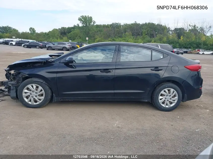 2017 HYUNDAI ELANTRA VIN 5NPD74LF6HH068306 — фото 14