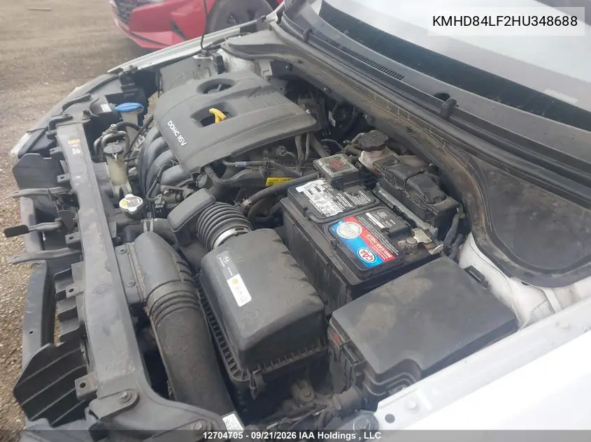 2017 HYUNDAI ELANTRA VIN KMHD84LF2HU348688 — фото 10