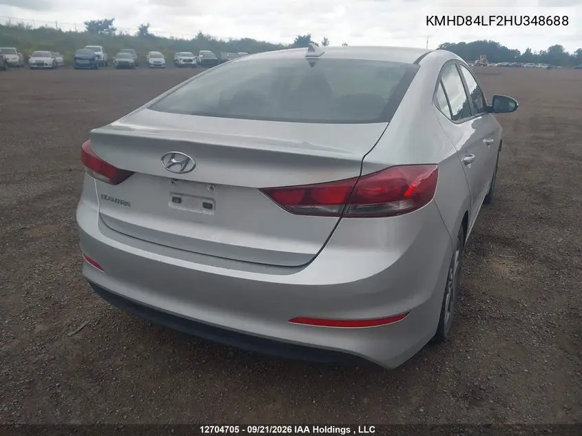 2017 HYUNDAI ELANTRA VIN KMHD84LF2HU348688 — фото 4