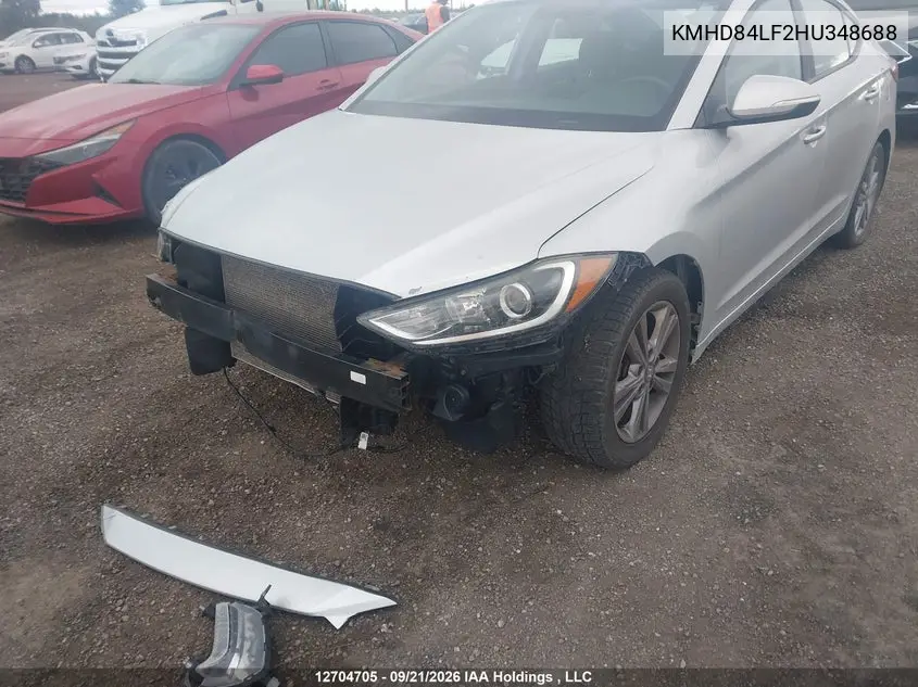 2017 HYUNDAI ELANTRA VIN KMHD84LF2HU348688 — фото 6