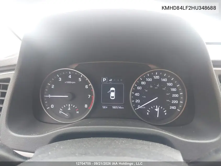 2017 HYUNDAI ELANTRA VIN KMHD84LF2HU348688 — фото 7