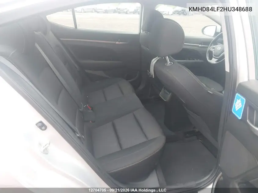 2017 HYUNDAI ELANTRA VIN KMHD84LF2HU348688 — фото 8