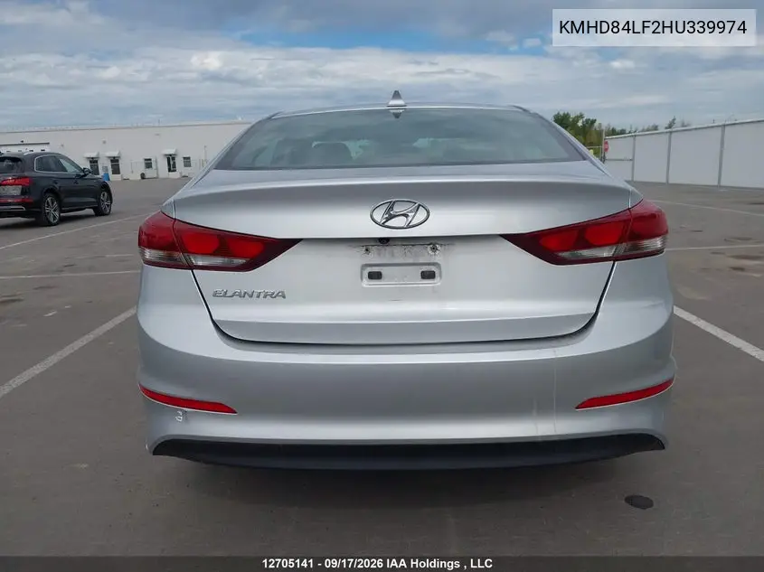 2017 HYUNDAI ELANTRA VIN KMHD84LF2HU339974 — фото 17