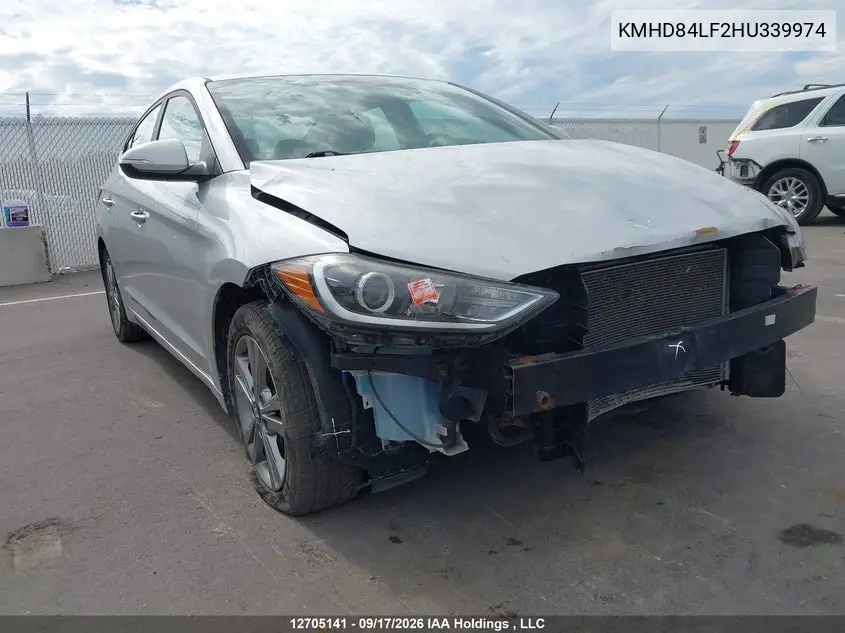 2017 HYUNDAI ELANTRA VIN KMHD84LF2HU339974 — фото 6