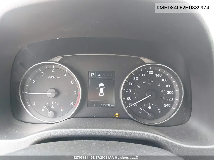 2017 HYUNDAI ELANTRA VIN KMHD84LF2HU339974 — фото 7