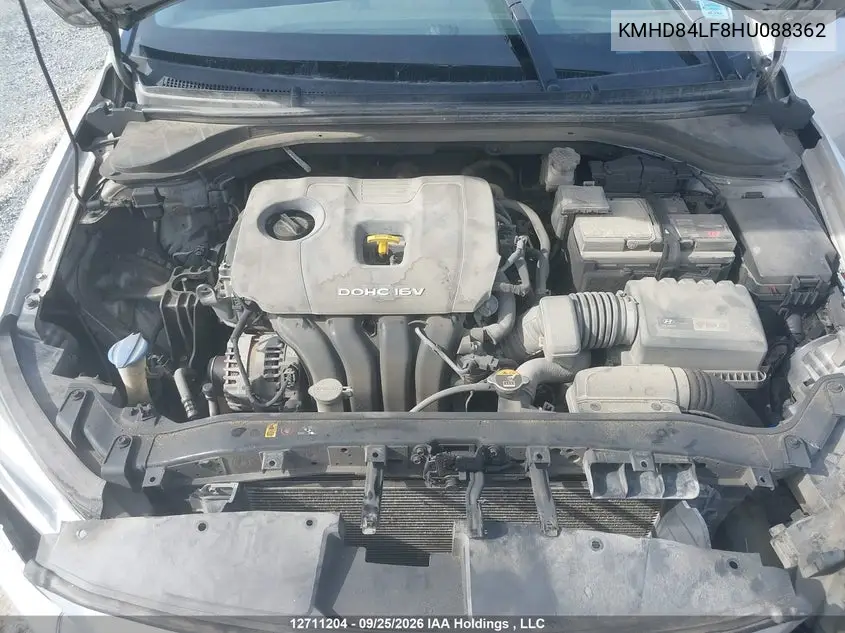 2017 HYUNDAI ELANTRA VIN KMHD84LF8HU088362 — фото 10