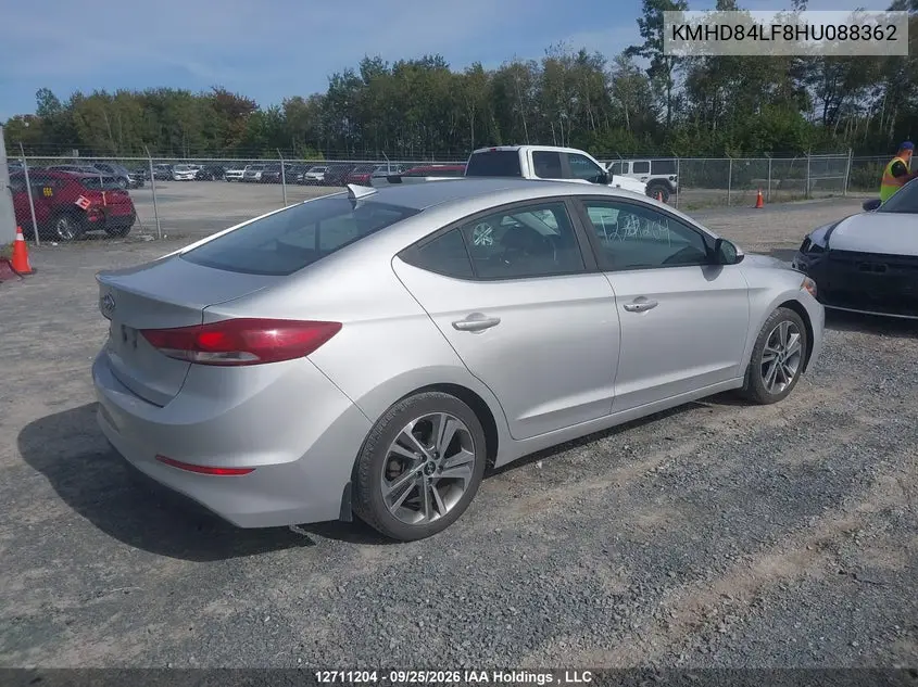 2017 HYUNDAI ELANTRA VIN KMHD84LF8HU088362 — фото 4
