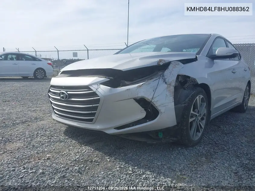 2017 HYUNDAI ELANTRA VIN KMHD84LF8HU088362 — фото 6