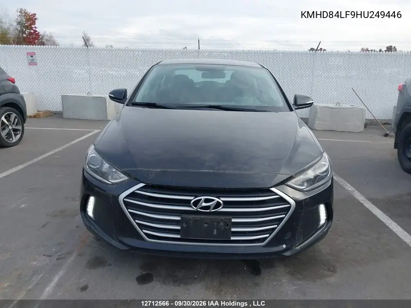 2017 HYUNDAI ELANTRA VIN KMHD84LF9HU249446 — фото 12