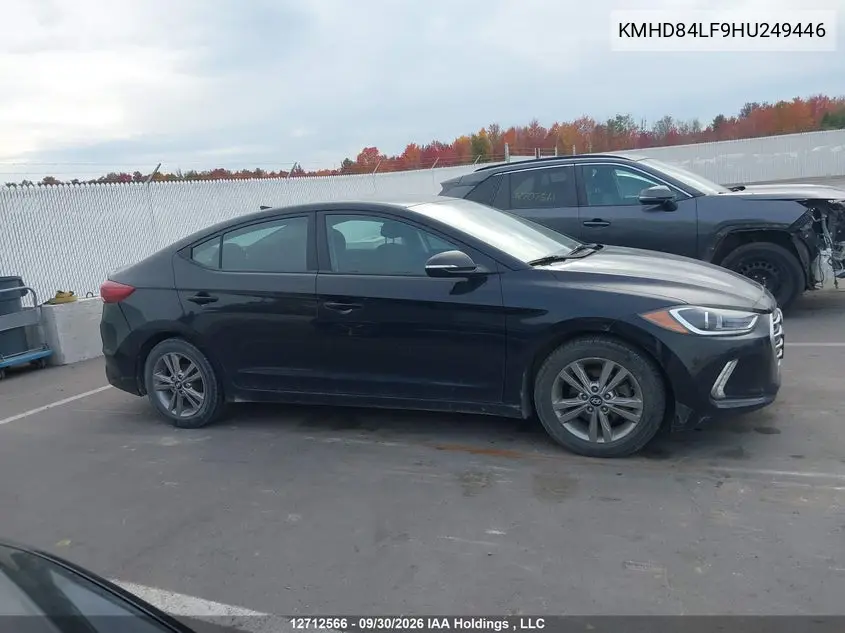 2017 HYUNDAI ELANTRA VIN KMHD84LF9HU249446 — фото 13