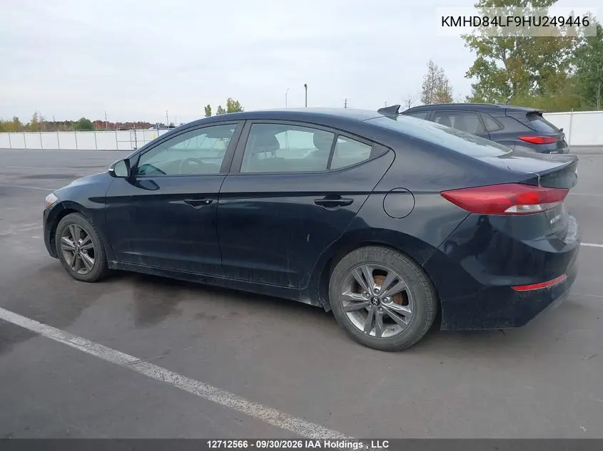 2017 HYUNDAI ELANTRA VIN KMHD84LF9HU249446 — фото 14