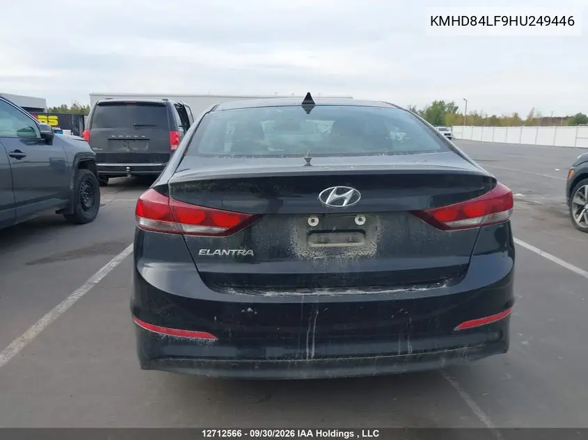 2017 HYUNDAI ELANTRA VIN KMHD84LF9HU249446 — фото 16