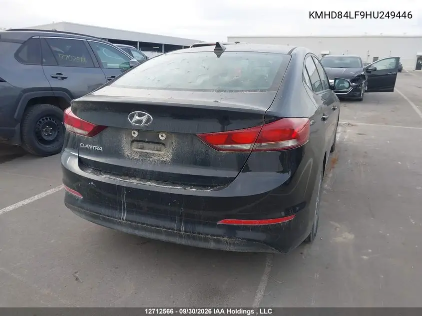 2017 HYUNDAI ELANTRA VIN KMHD84LF9HU249446 — фото 4