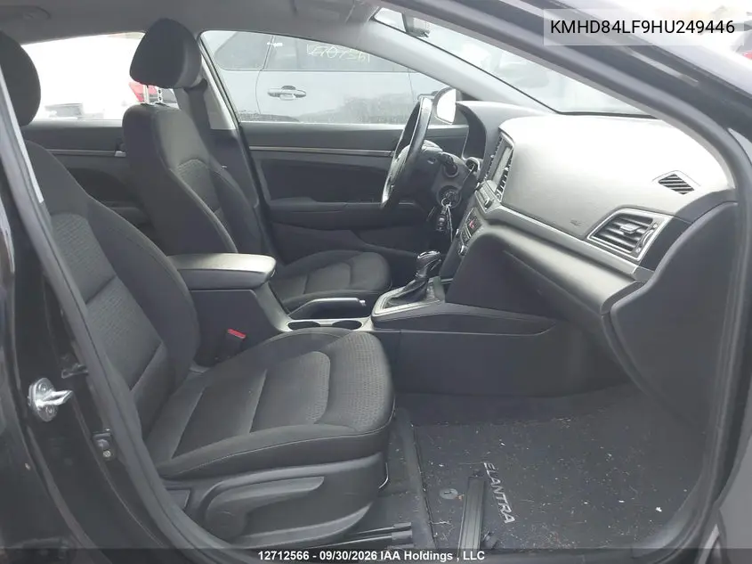 2017 HYUNDAI ELANTRA VIN KMHD84LF9HU249446 — фото 5