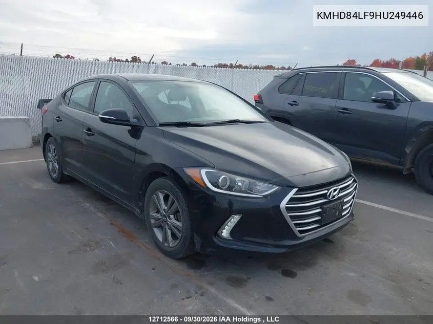 2017 HYUNDAI ELANTRA VIN KMHD84LF9HU249446 — фото 6