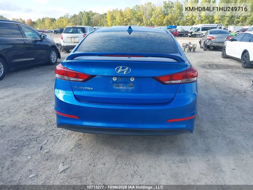 2017 HYUNDAI ELANTRA VIN KMHD84LF1HU249716 — фото 17