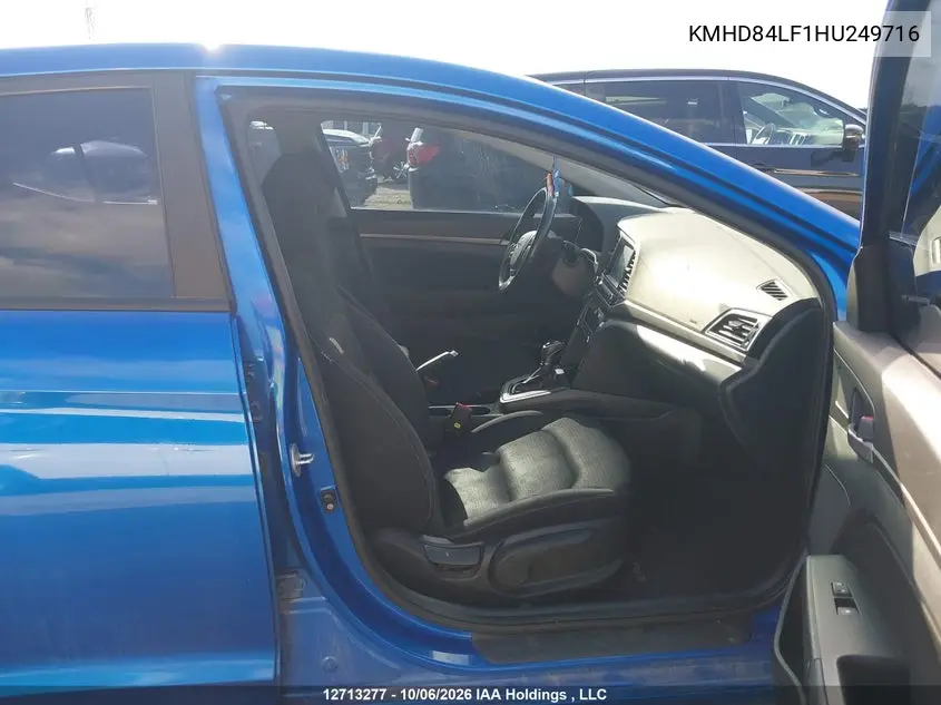 2017 HYUNDAI ELANTRA VIN KMHD84LF1HU249716 — фото 5