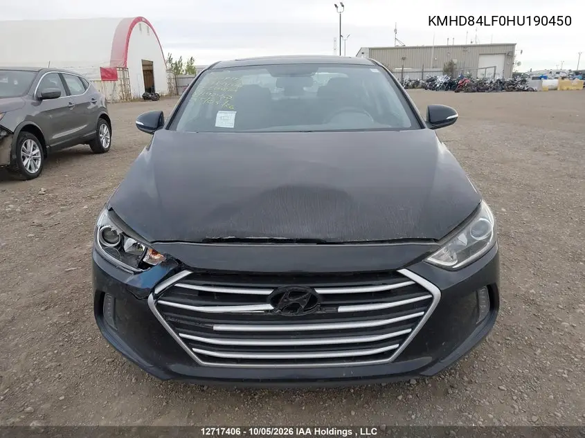 2017 HYUNDAI ELANTRA VIN KMHD84LF0HU190450 — фото 12