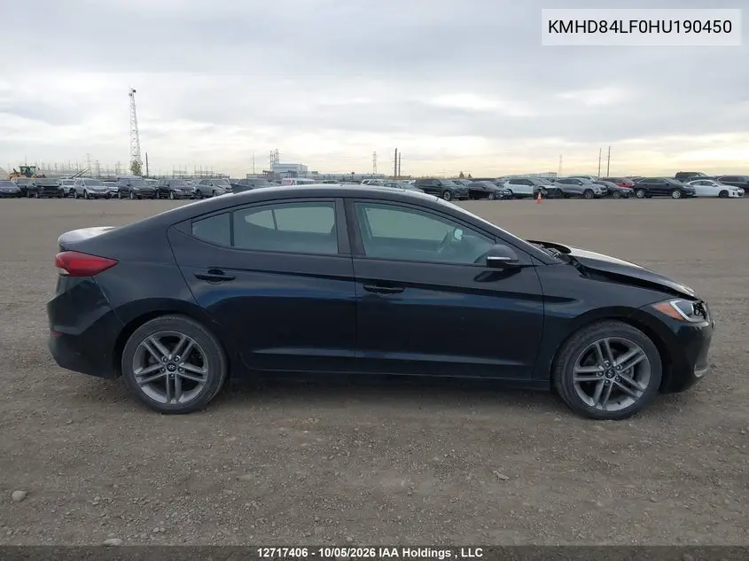 2017 HYUNDAI ELANTRA VIN KMHD84LF0HU190450 — фото 13