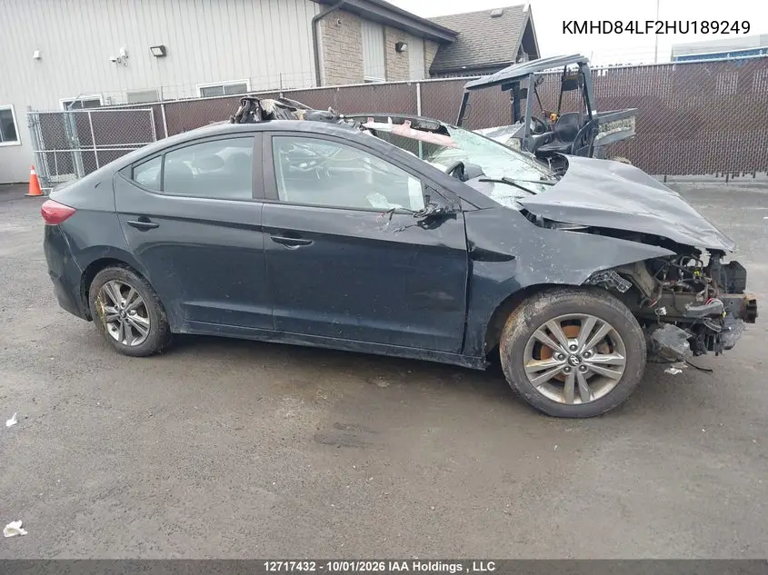 2017 HYUNDAI ELANTRA VIN KMHD84LF2HU189249 — фото 12