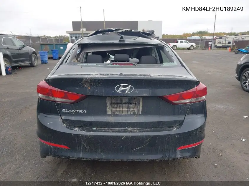 2017 HYUNDAI ELANTRA VIN KMHD84LF2HU189249 — фото 15