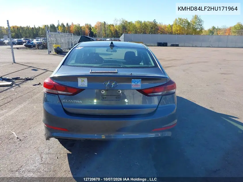2017 HYUNDAI ELANTRA VIN KMHD84LF2HU171964 — фото 17